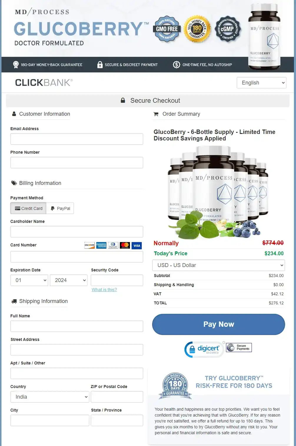 glucoberry-buy-page